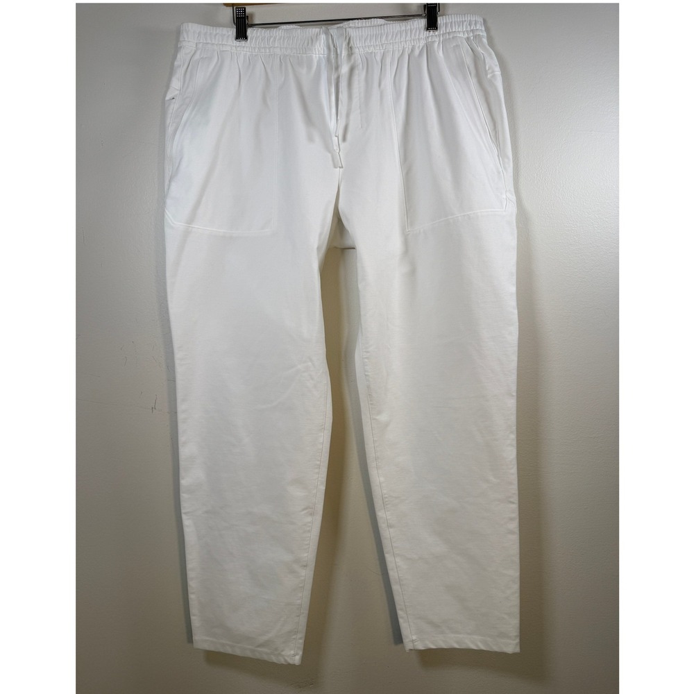 Lululemon Lab White Utilitech Mens XXL Pull-On Tapered Pants LM5AJGS
